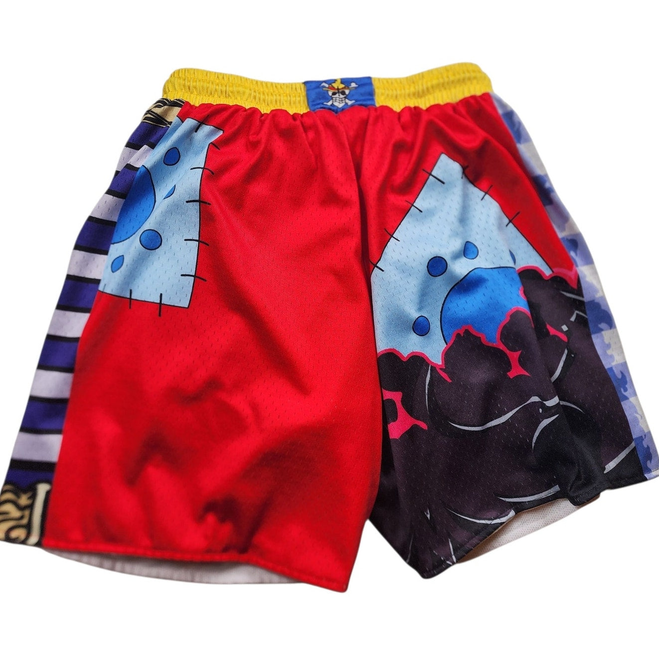 In The Lab Mens Small/Medium Basketball Shorts Graphic Print Mesh Activewear