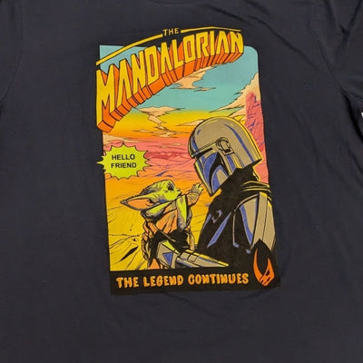 Disney Star Wars Mandalorian Men 2XL Short Sleeve Graphic Shirt Baby Yoda Grogu