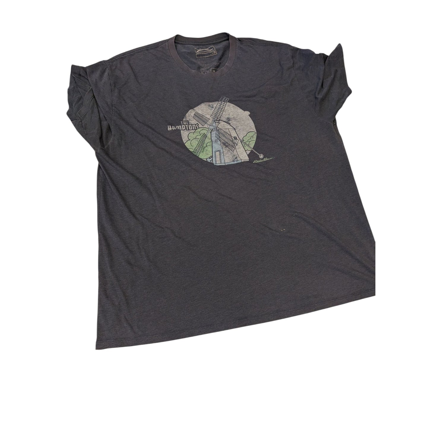 Eddie Bauer Graphic Tee Mens 2XL Hamptons Windmill T Shirt Vintage Classic Fit