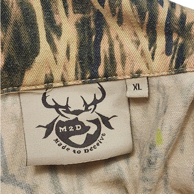 M2D Made to Deceive Camo Hunting Jacket Mens XL Duck Blind Field Waterfowl Y2K