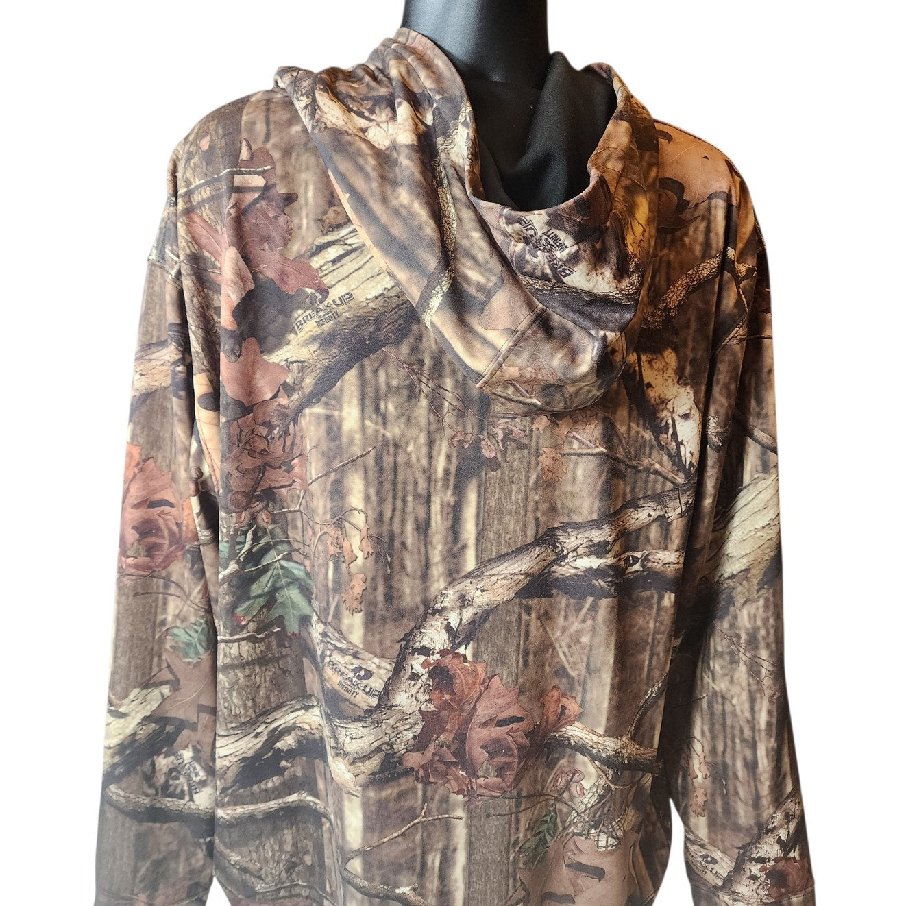 Realtree Break Up Infinity Camo Hunting Hoodie Men XL Pullover Hooded Sweatshirt