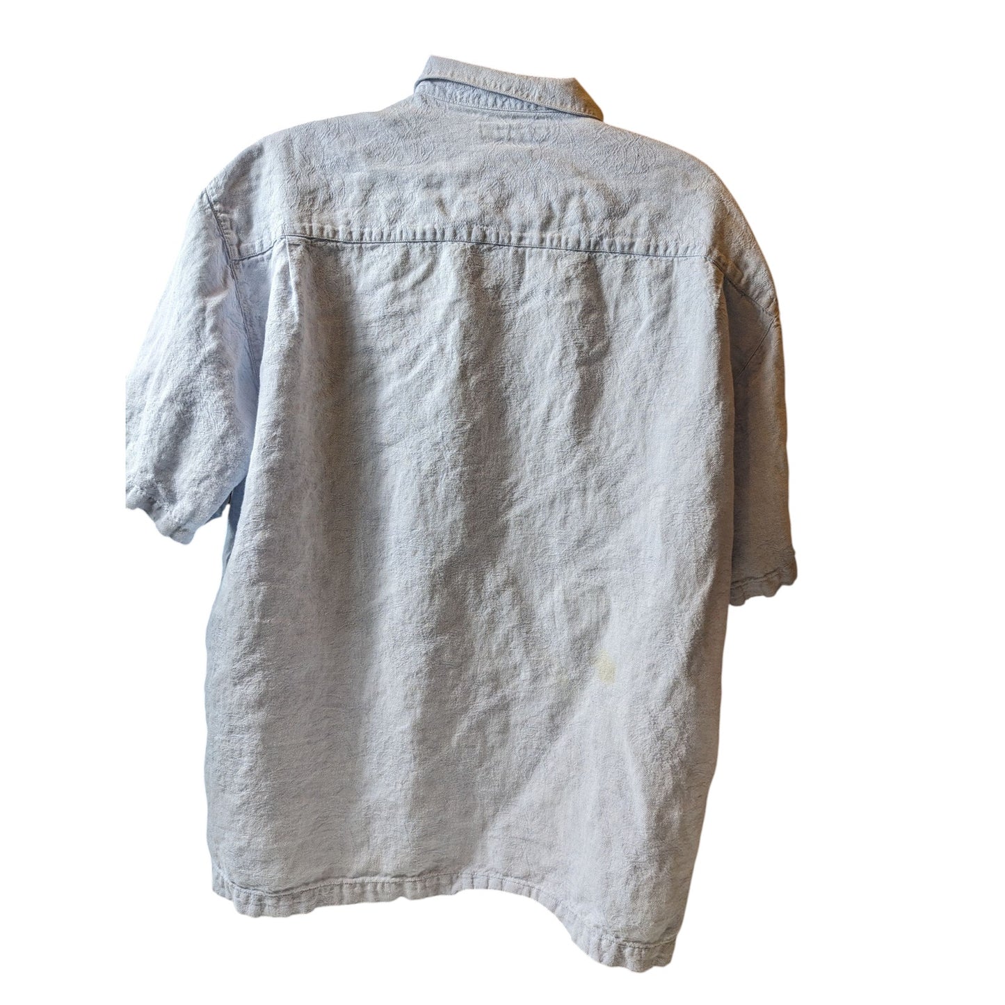 Tommy Bahama Mens XXL Linen Cotton Short Sleeve Button Front Shirt Light Casual