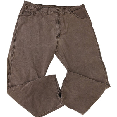 Wrangler Rugged Wear Pants Mens 44x32 Lined Work Carpenter Heavy Duty 33213NB