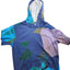 Fresh Hoods Hoodie Mens Medium Blue Purple Geometric Kangaroo Pocket Streetwear