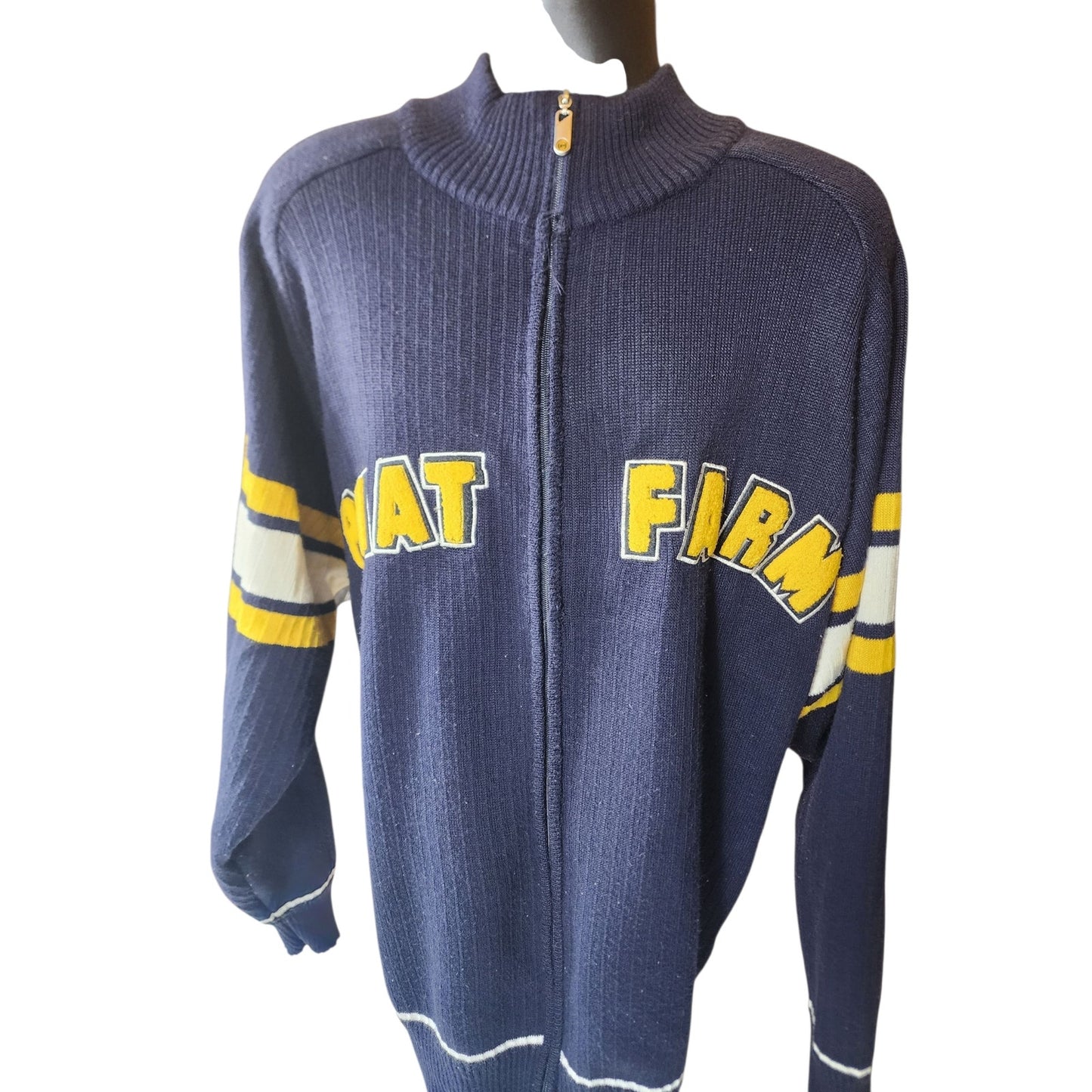 PHAT FARM Vintage Zip Sweater Mens XXXL 3X Y2K Hip Hop Streetwear Varsity Jacket
