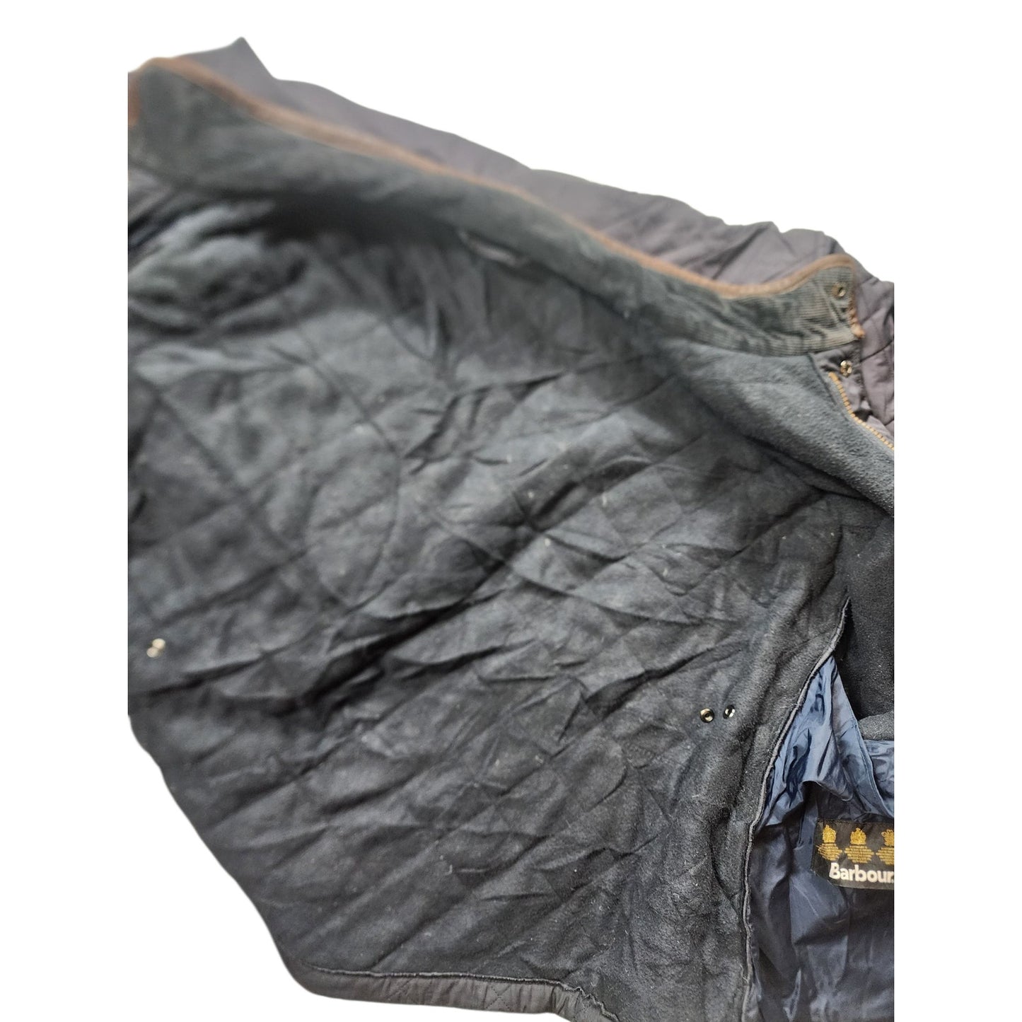 Barbour Quilted Jacket Mens Medium Navy Blue Classic Country Heritage British