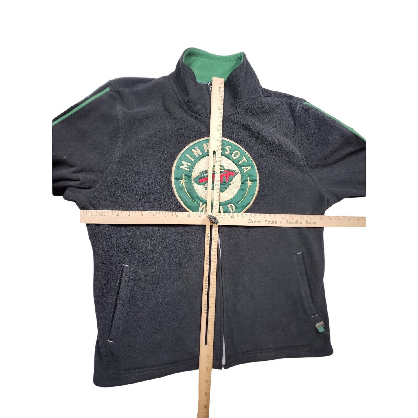 Reebok NHL Minnesota Wild Fleece Jacket Mens 2XL Full Zip Team Logo Y2K Retro