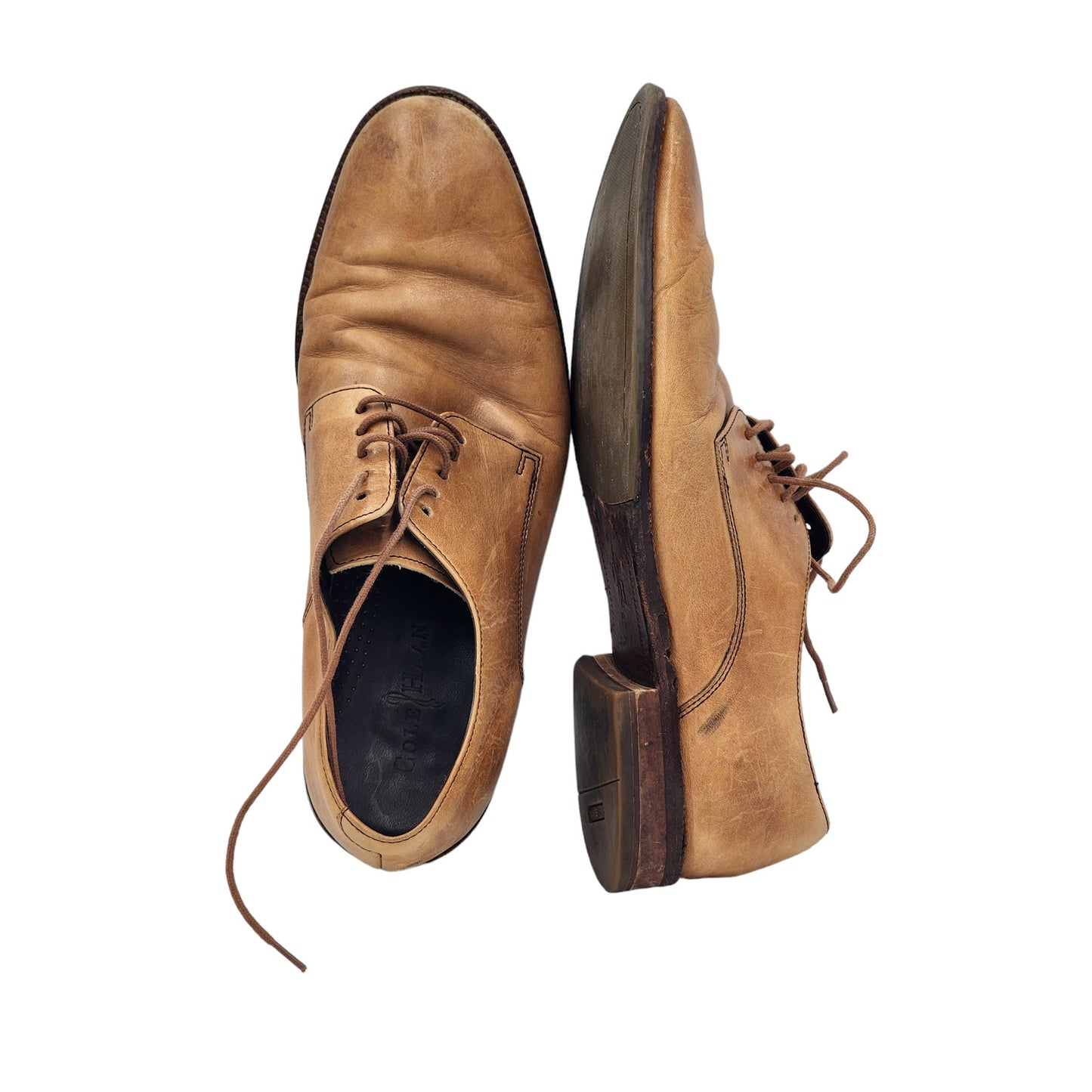 Cole Haan Nike Air Shoes Mens 10 Oxford Business Casual Lace Up Leather C11432