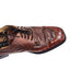 Stacy Adams Shoes Genuine Snake Leather Mens 9M Dress Brown Oxford Square Toe