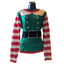 Holiday Time Elf Costume Sweater Womens XL Long Sleeve Xmas Party Ugly Christmas