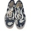 Vans Shoes Black White Print Sneakers Mens 12 Low Top Skate Streetwear 500714