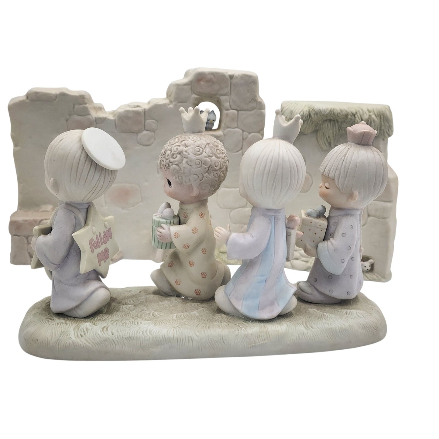Precious Moments They Followed The Star & Manger Wall Set Nativity E-5641 E-5644