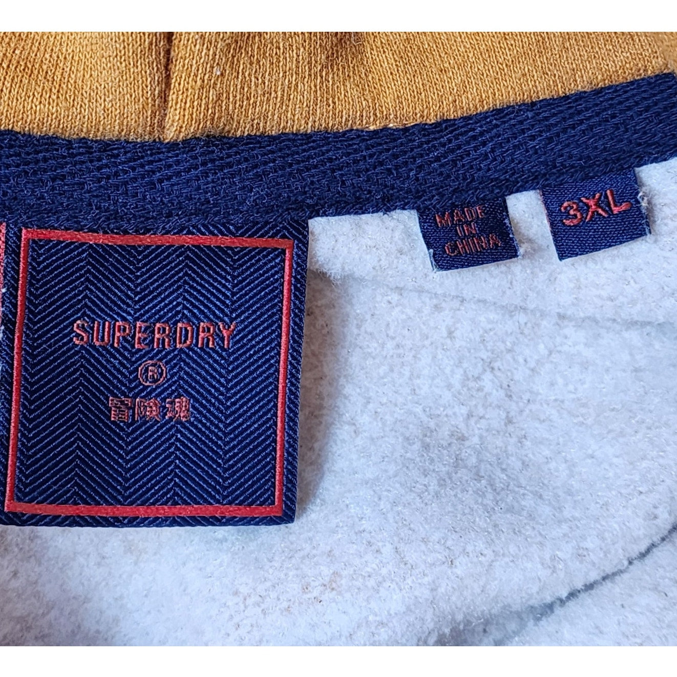 Superdry Hoodie Mens XL Womens 2XL Real Japan Sweatshirt Fleece Kangaroo Pocket