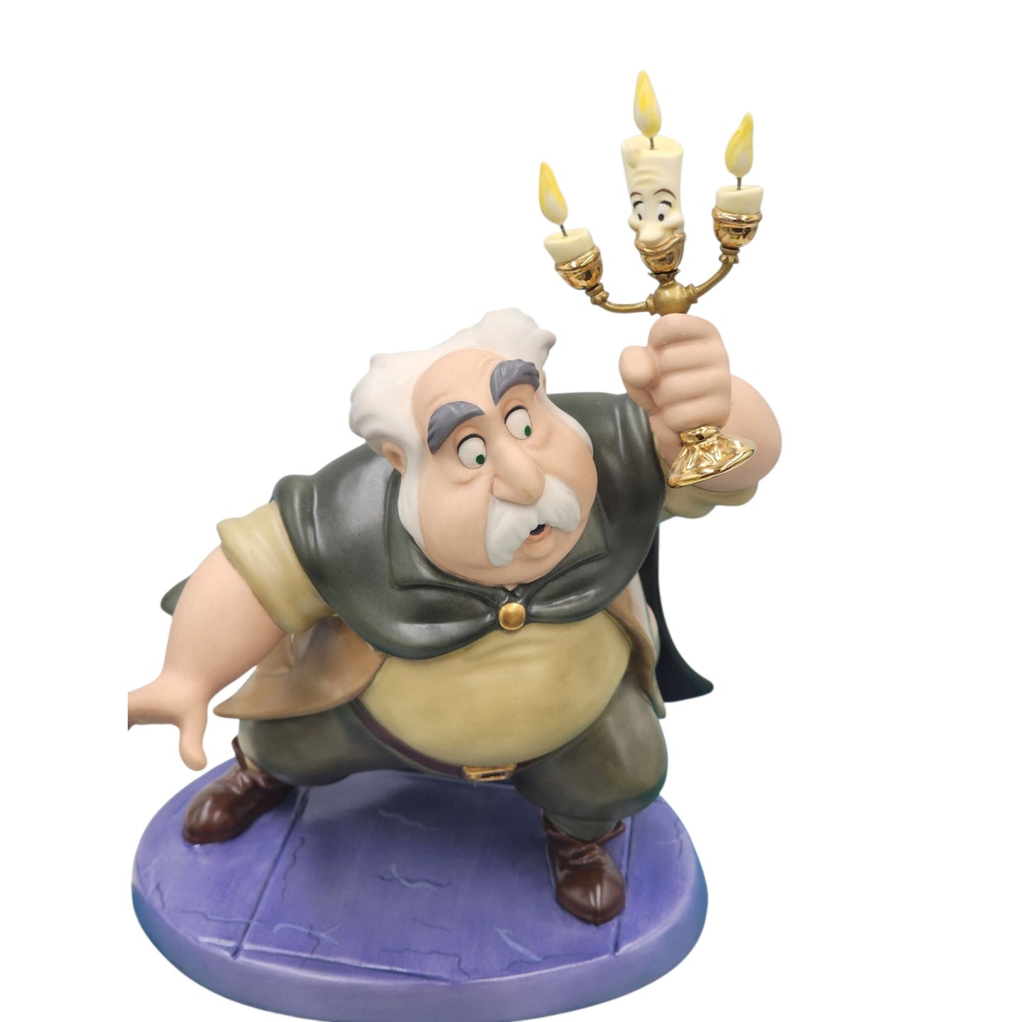 WDCC Beauty and the Beast Is Someone There? Maurice Lumiere Disney COA Box