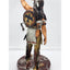 Christopher Pardell Bronze Sculpture Bears Heart Indian Coupe Feather Mixed Media Signed 24"