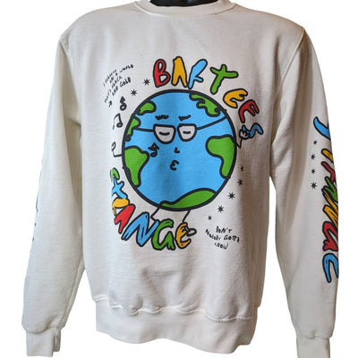 Champion ECO Pullover Adult Small Sweatshirt Earth Face Graphic Bartees Change