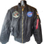 Alpha Industries NASA Apollo MA-1 Bomber Jacket Large Flight USAF Space Aviation