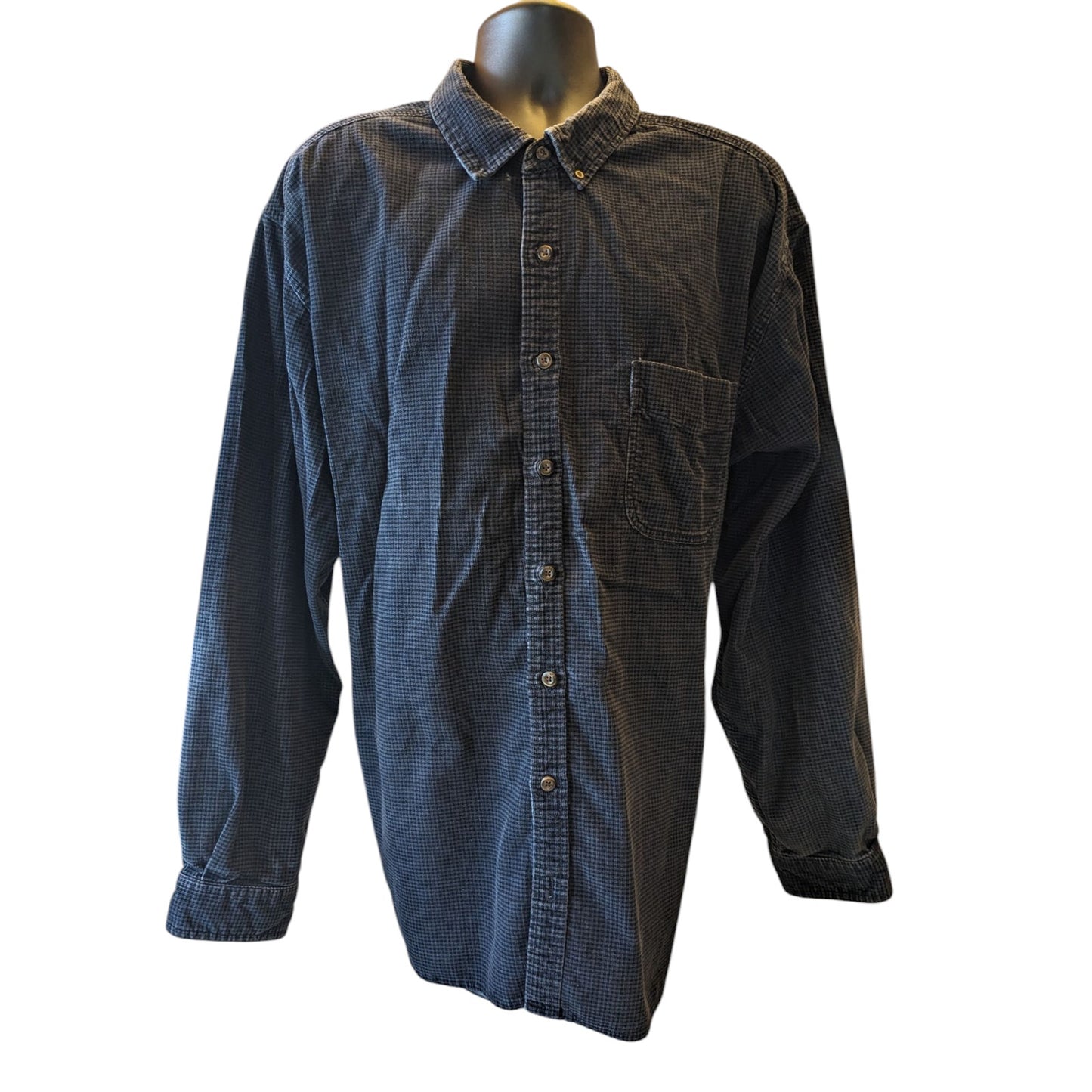 Eddie Bauer Flannel Shirt Men 3XLT Button Long Sleeve Casual Workwear Lumberjack