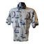 American Summer Polo Shirt Mens Large Nautical Sailboat Vintage Vacation Preppy