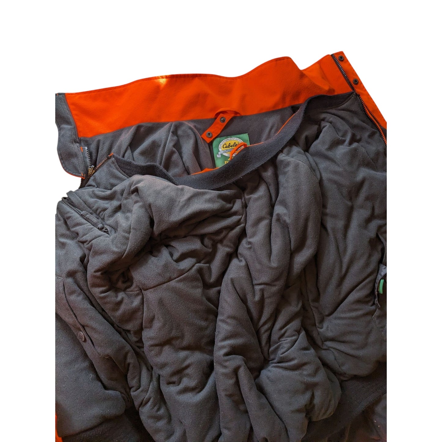Cabelas Dry-Plus Blaze Orange Hunting Jacket Mens Large Insulated Outdoor Gear