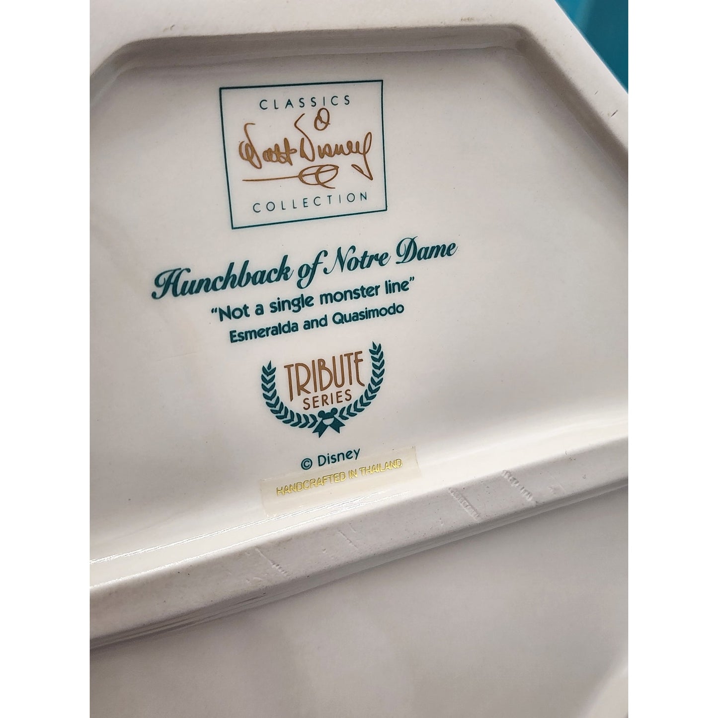 WDCC Hunchback Notre Dame Esmeralda Quasimodo Not a Single Monster Line COA Box