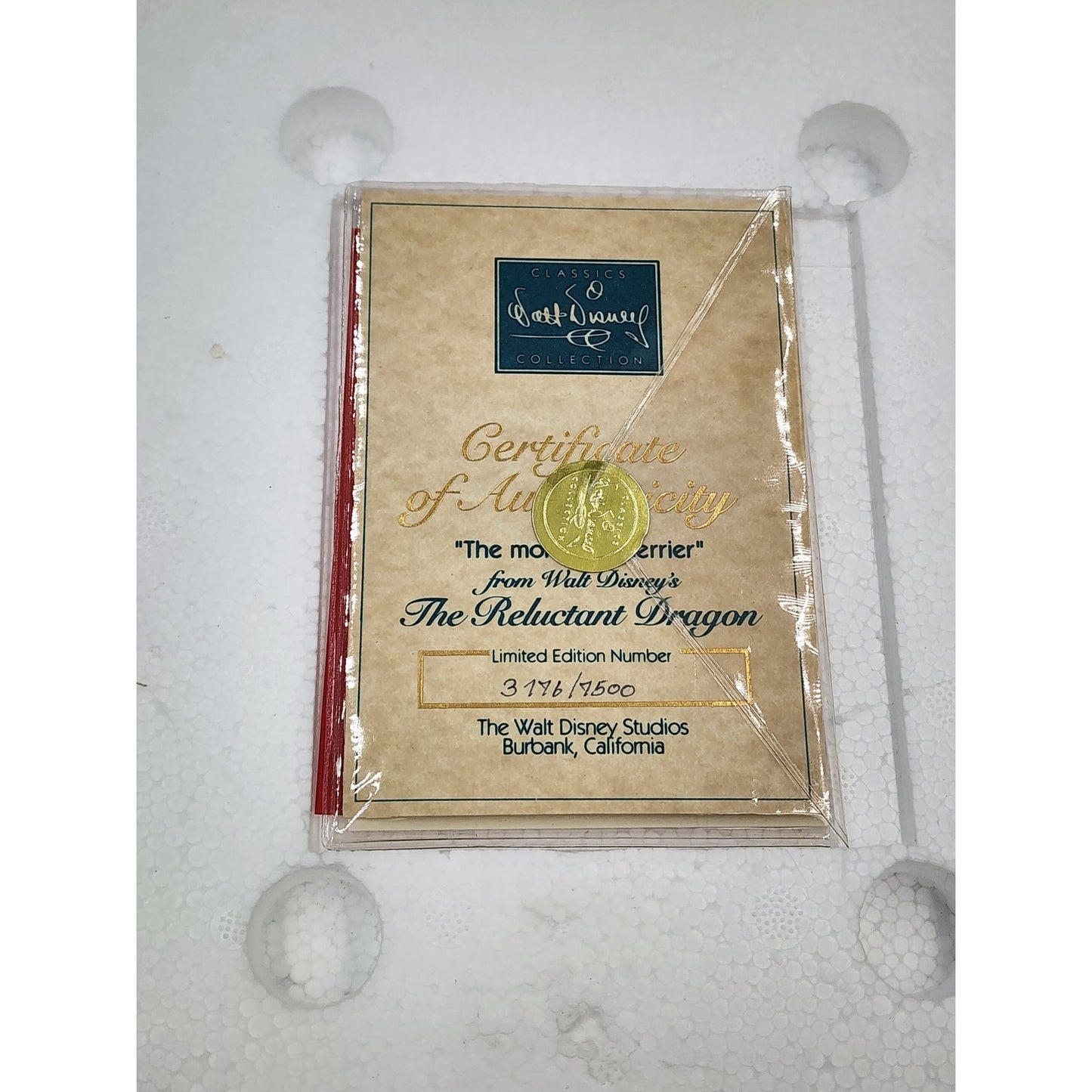 WDCC Reluctant Dragon Boy Tea More The Merrier LE Vintage Disney Retired COA Box