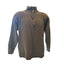 Columbia Sweater Mens Medium XCO Quarter Snap Gray Wool Blend Pullover Mock Neck
