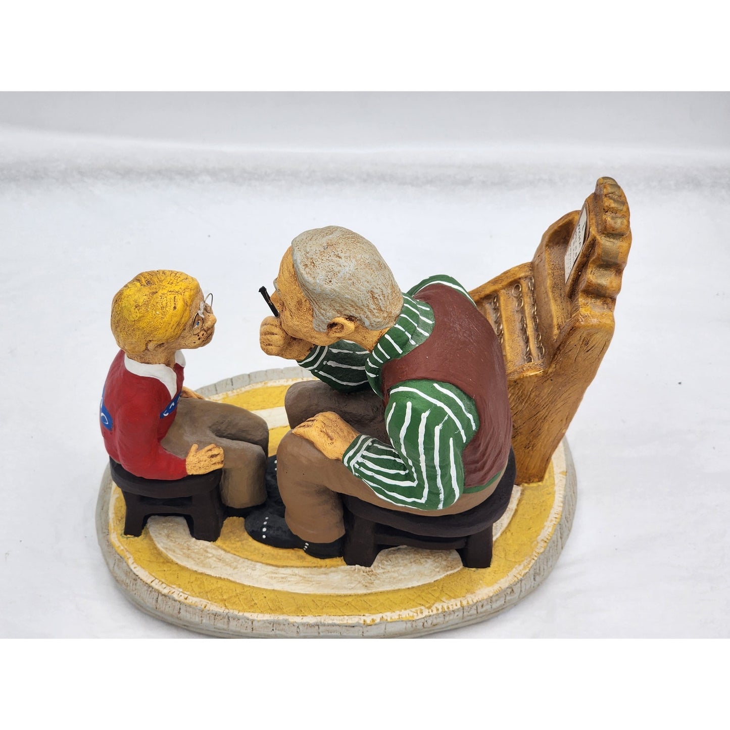 Vintage Lauren Marems Sculpture Eye Doctor Optometrist Gift Patient 1976 Signed