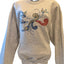 Vintage Jerzees Sweatshirt Women Large Embroidered Floral Pullover Retro 90s