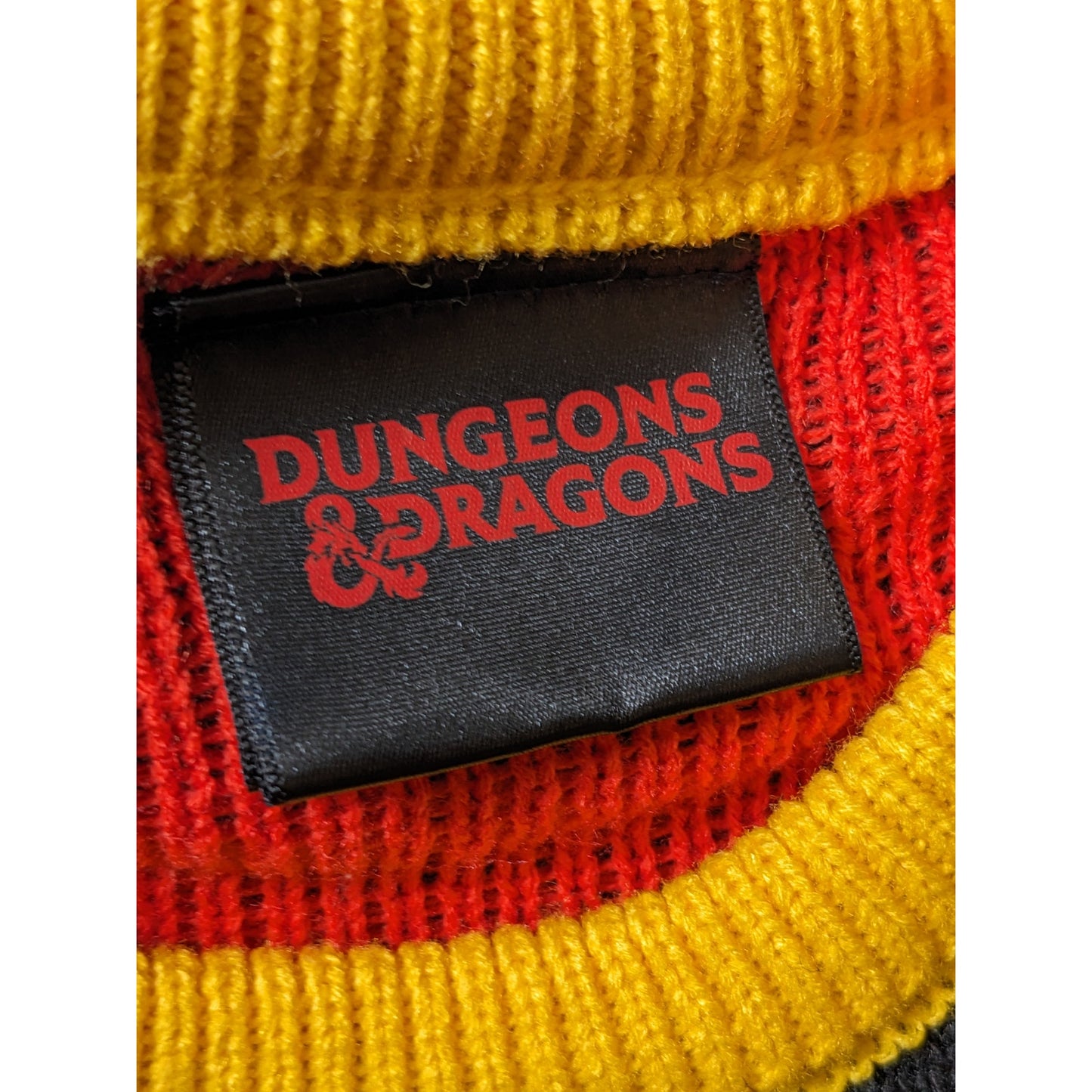 Dungeons and Dragons Ugly Christmas Sweater Womens Large Pullover Gamer Cosplay