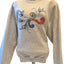 Vintage Jerzees Sweatshirt Women Large Embroidered Floral Pullover Retro 90s