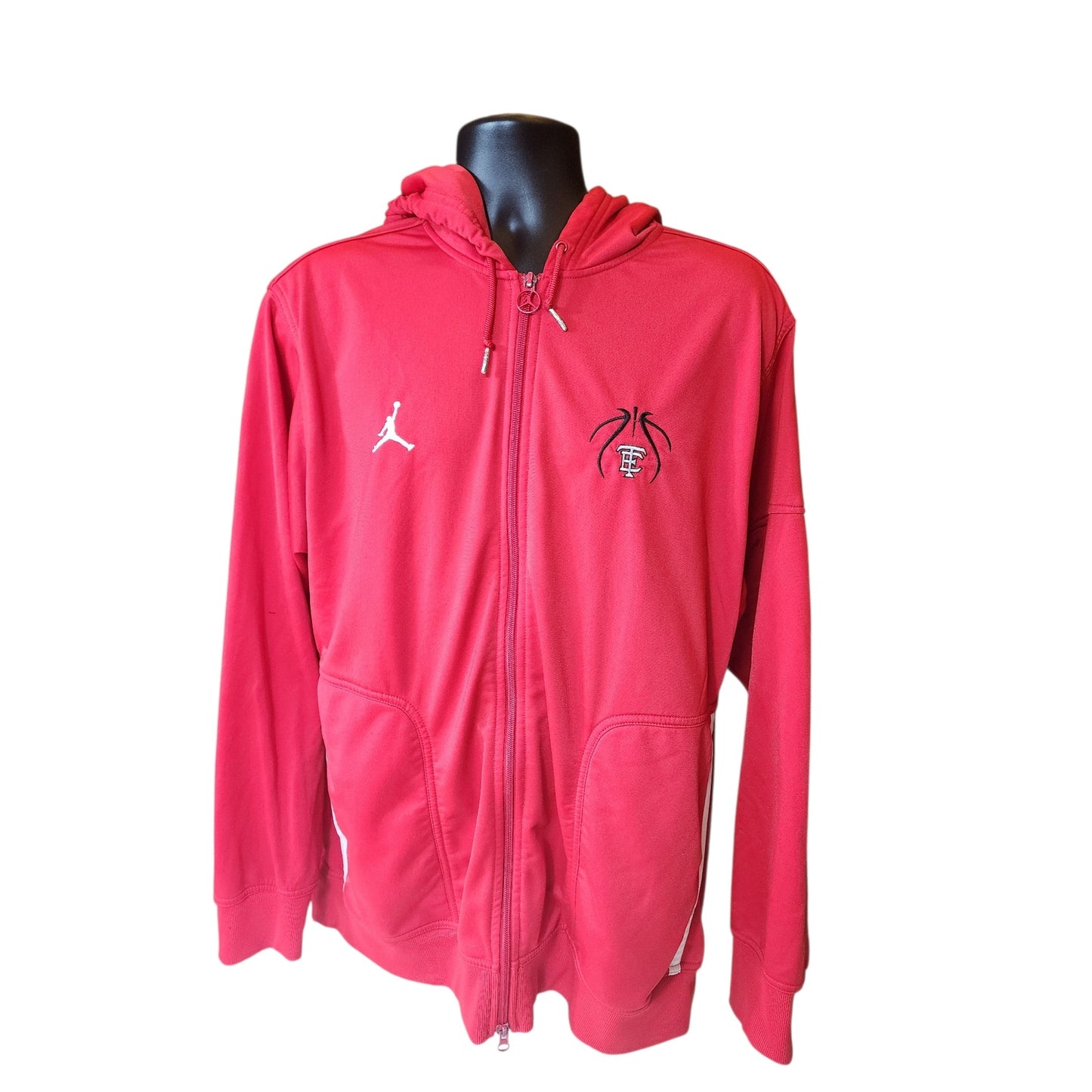 Nike Jordan Hoodie Mens Large Zip Basketball Logo Sweatshirt Athletic Jumpman