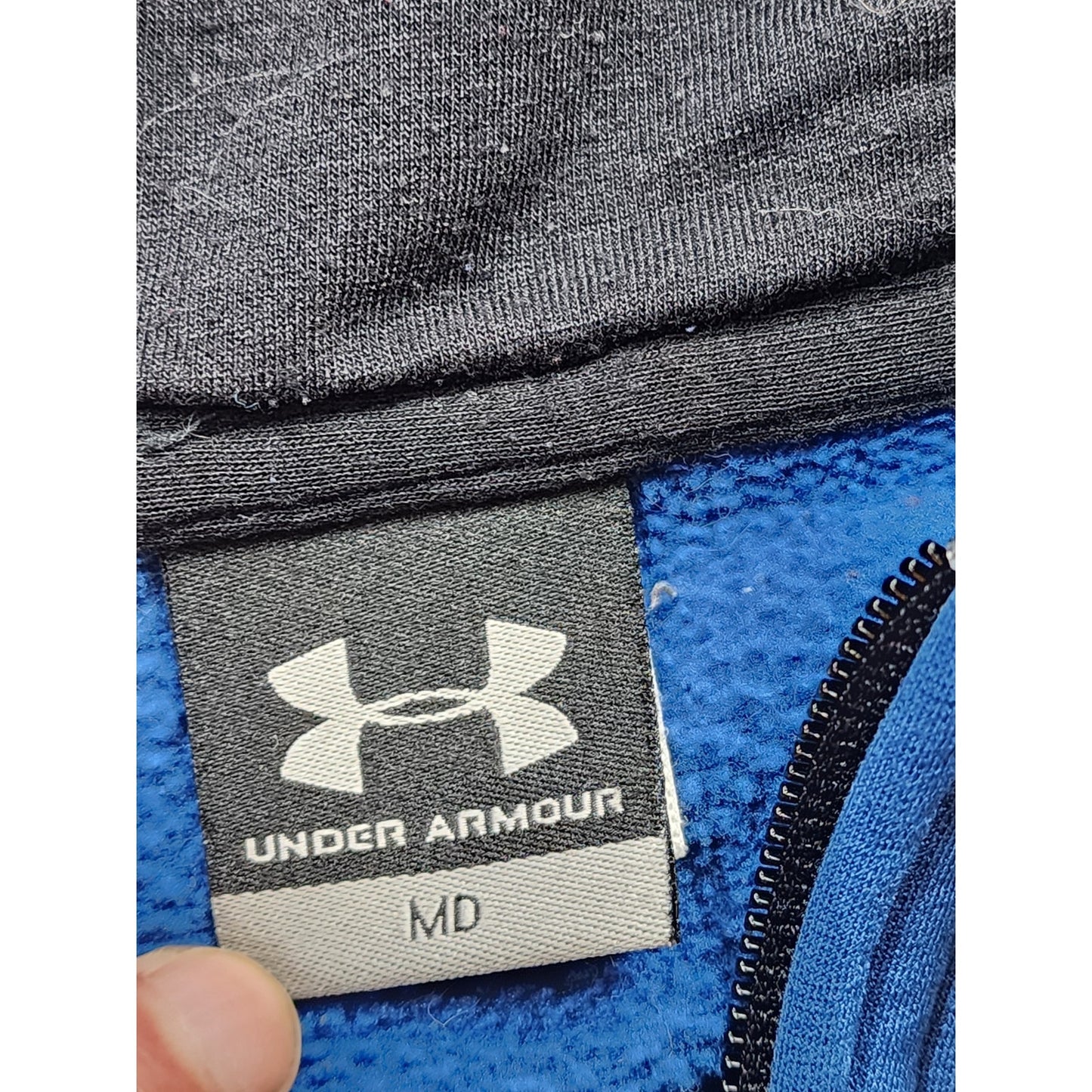 Under Armour Hoodie Men Small Women Medium Zip Sweatshirt Jacket Gym Drawstring