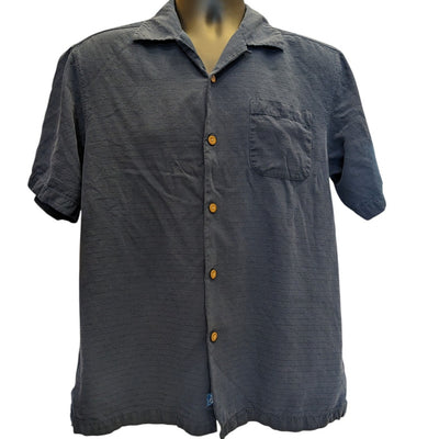 Tommy Bahama Mens Small Silk Camp Shirt One Minute Workout Hawaiian Tropical