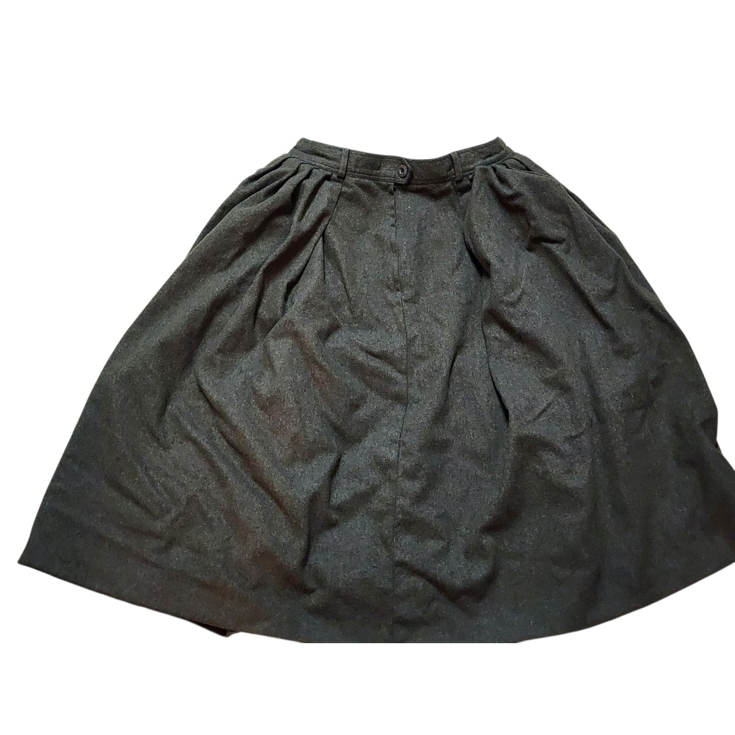 Escada Wool Midi Skirt Womens 42 USA 10 Medium Western Germany Vintage Pleated