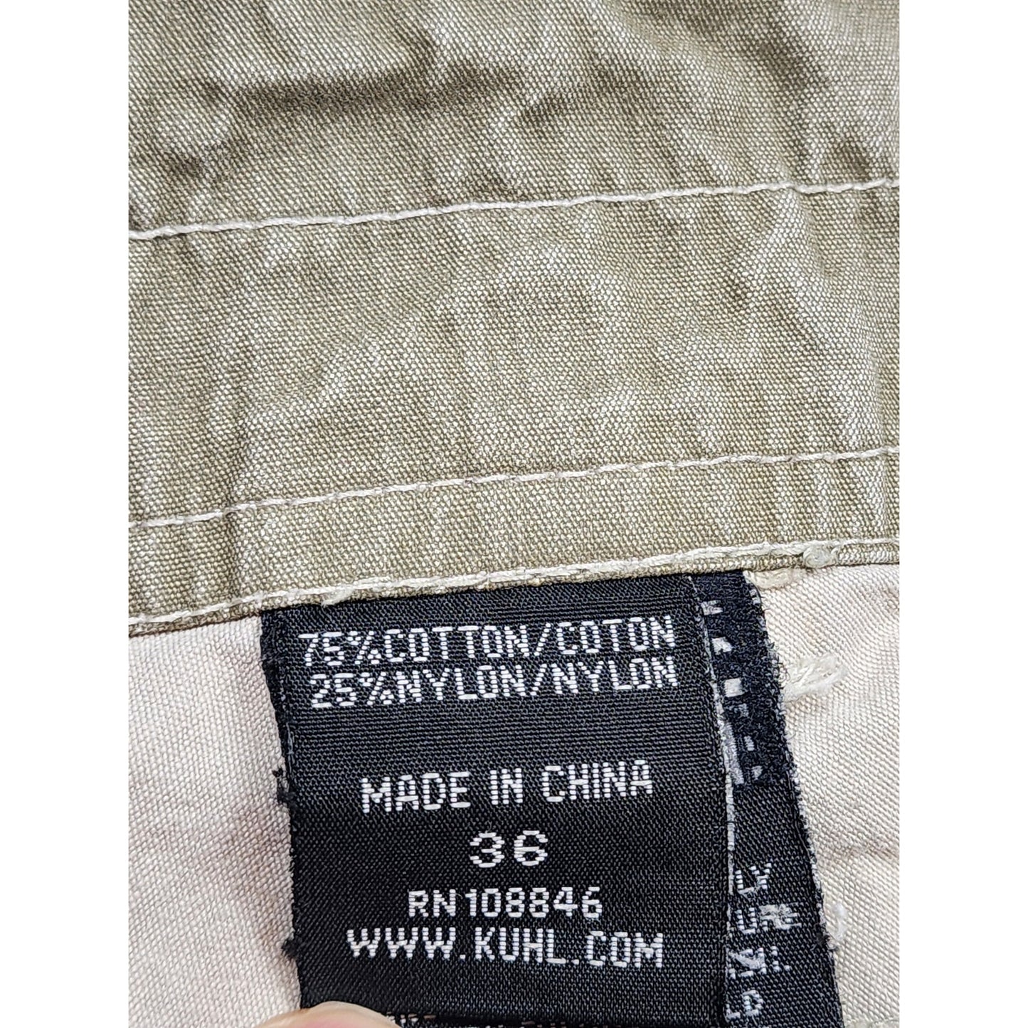 KUHL Shorts Mens 36 Mountain Cargo Rugged Hiking Tactical Utility Vintage Patina