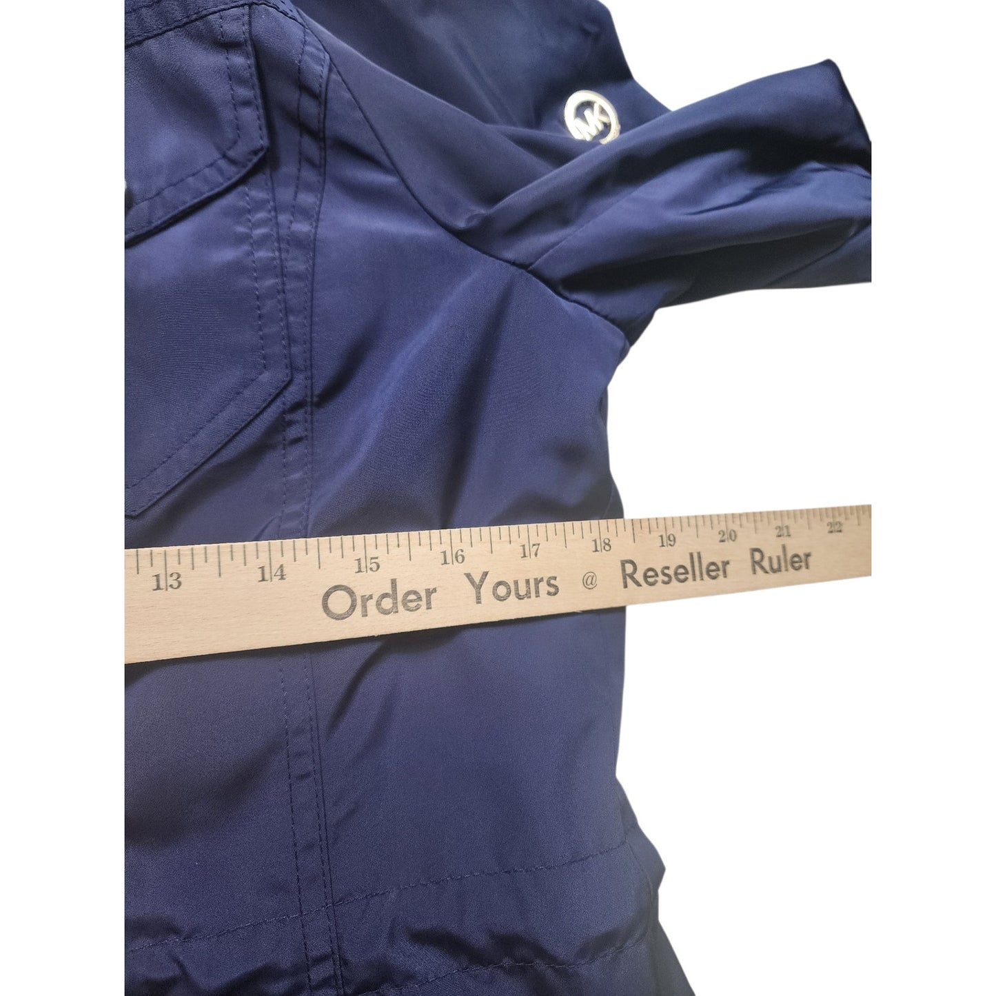 Michael Kors Hooded Anorak Jacket Womens Small Drawstring Light Windbreaker Rain