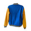 Varsity Jacket Mens XXL Letterman Style Bomber Blue Gold Snap Button Retro Style