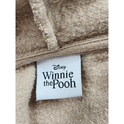 Disney Winnie the Pooh Fleece Hoodie Jacket Large Zip Up Freeze Embroidered Y2K