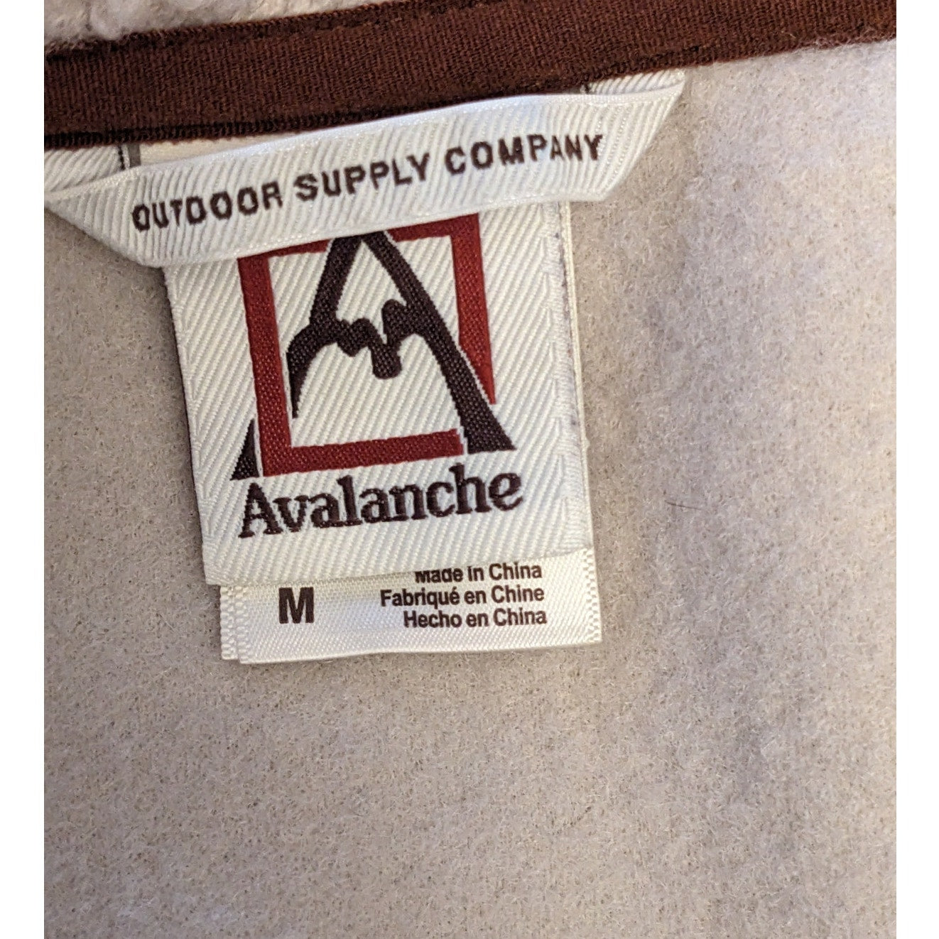 Avalanche Sherpa Fleece Vest Women Medium Cozy Sleeveless Jacket Hiking Camping
