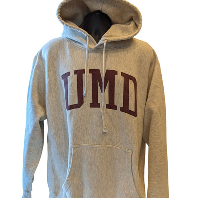 MV Sport Pro-Weave Hoodie Men XL Gray UMD University Pullover Sweatshirt College