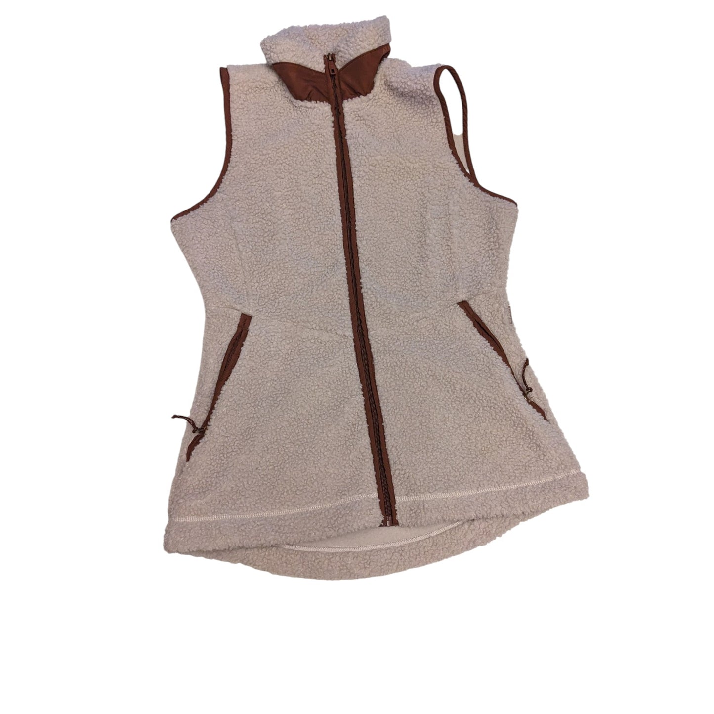 Avalanche Sherpa Fleece Vest Women Medium Cozy Sleeveless Jacket Hiking Camping