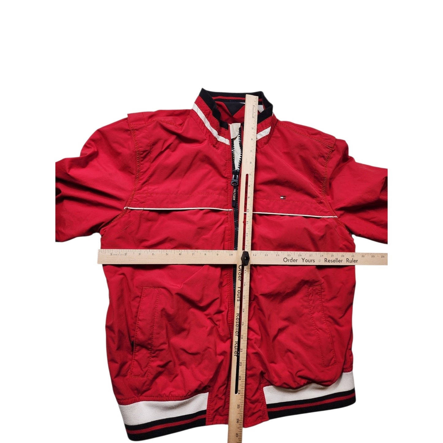 Tommy Hilfiger Jacket Men Medium Women Large Bomber Wind Retro Crest Vintage Y2K