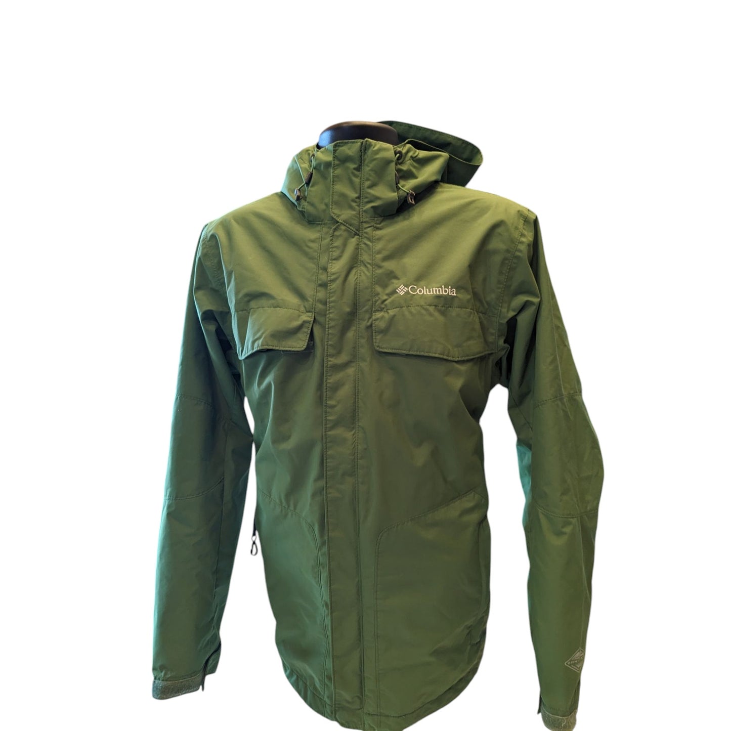 Columbia Interchange Jacket Men Medium/Large Waterproof Hood Windbreaker Hiking