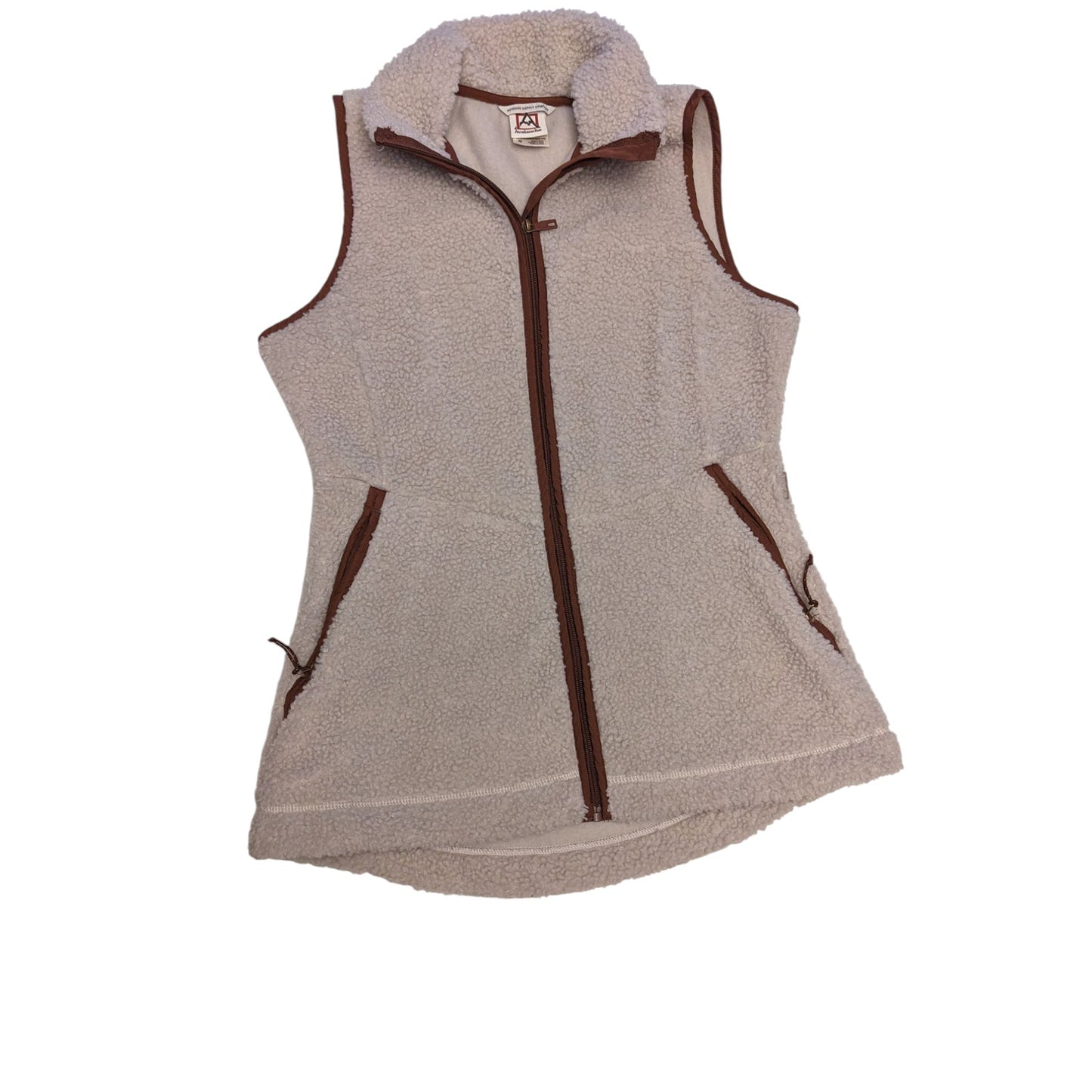Avalanche Sherpa Fleece Vest Women Medium Cozy Sleeveless Jacket Hiking Camping