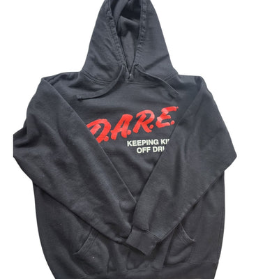 Vintage D.A.R.E. Hoodie Men XL Sweatshirt Graphic 90s Keeping Kids Off Drugs Y2K