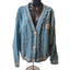 Taylor Swift 1989 Cardigan Womens Medium Large Blue Cable Knit Seagull Button