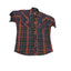 Wrangler Shirt Mens Large Plaid Western Short Sleeve Snap Buttons Cowboy Country
