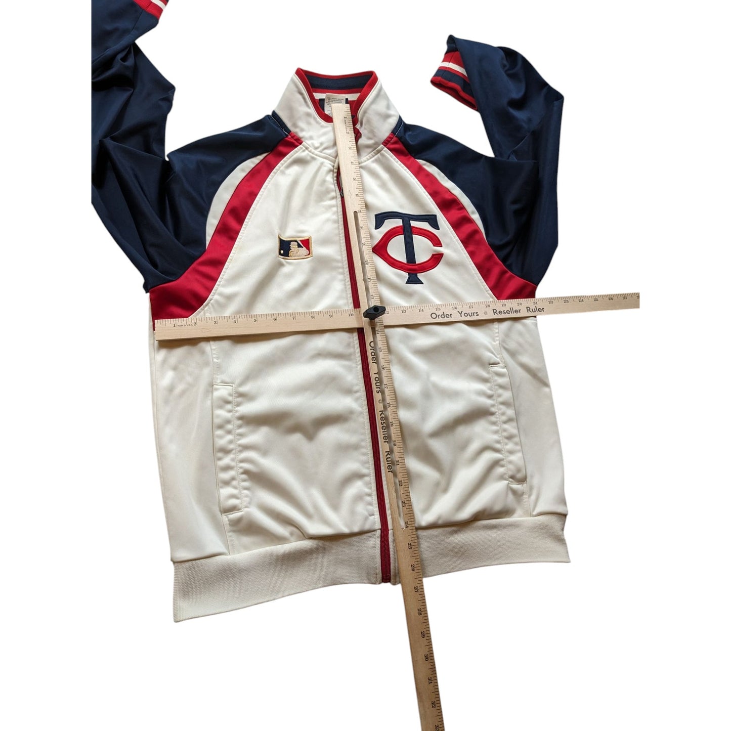 Cooperstown Collection Track Jacket Men Medium Minnesota Twins Zip Retro Vintage