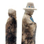 Native American Horsehair Pottery Figurines Southwest Sculpture Couple Pair 6"